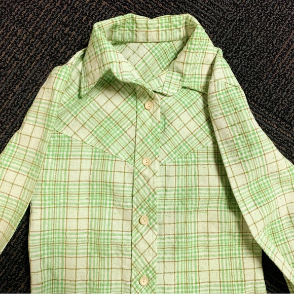Vintage | 70s | plaid leisure suit - Picture 4 of 7